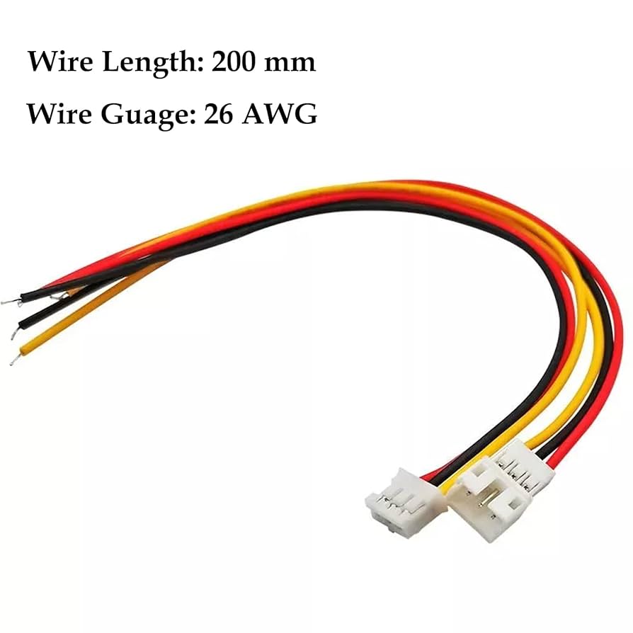 Amazon.com: JST PH 2.0mm 4 Pin Connector, 20 PCS Male Plug